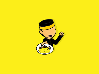 Nasi Kuning food ilustration