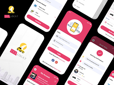 Taxi App app design layout mobile app taxi app taxi ui ui uiux