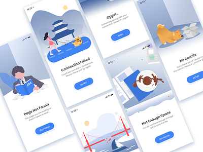 error empty illustrations app design illustration ui