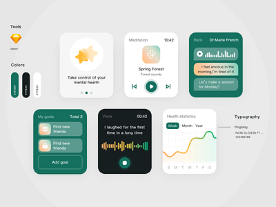 Health care ui design app ux