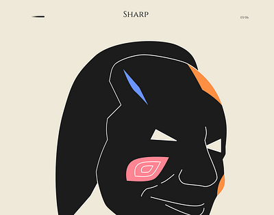 sharp color figma illustration