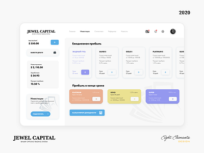 Jewel Capital Investment dashboard dashboard design dashboard ui flat design forex forex trading minimalistic trading ui ux ui design ux design web web design