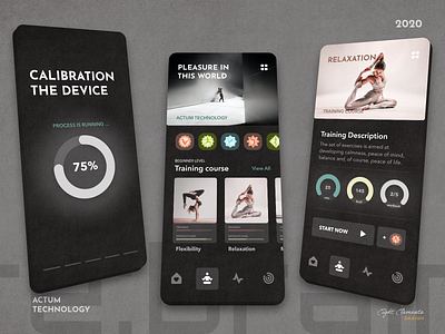 Yoga and Meditation app app app design design flat flat design meditation minimal mobile app sport ui ui design ux ux design yoga