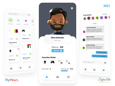 FlyWert Ticket app app design mobile app mobile app design mobile design mobile ui ui ui design ux ux design