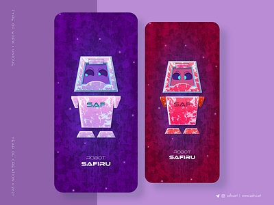 Robot Safiru app app design design graphic design illustration mobile app mobile app design mobile design robot