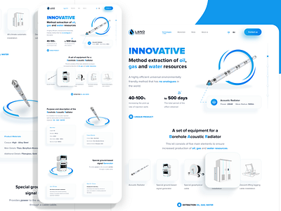 Landing INNOVATIVE (3D Example) 3d 3d object 3d page adobe xd design graphic design landing landing page ux design web design web page