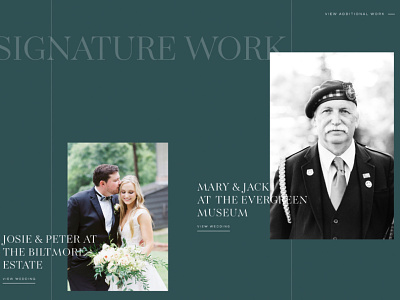Iona - A Showit Website Template for Photographers & Creatives classic elegant emerald green grid photography showit website wedding