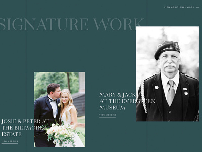 Iona - A Showit Website Template for Photographers & Creatives classic elegant emerald green grid photography showit website wedding