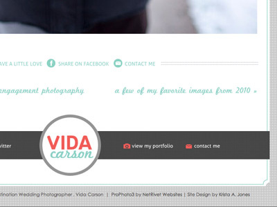Vida Carson Photography Blog blue coral cute dots feminine gray green photography wedding