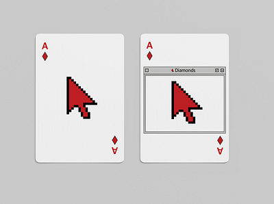 WIP History of UI Playing Cards ace ace of diamonds diamonds gui history mac os mockup playing cards ui ui cards ui design
