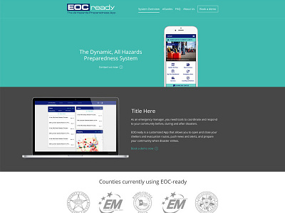 EOC-ready Website emergency management app emergency response app product website