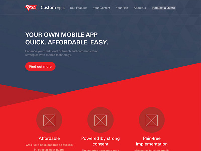 Custom App Website corporate website custom apps microsite