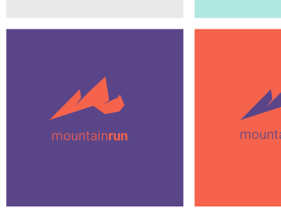 MountainRun Logo branding design visual design