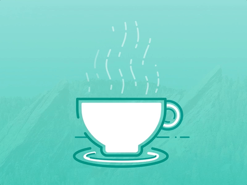 Hot Cuppa Coffee animation boulder coffee design illustration
