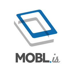 Mobl.is Logo (Early Treatment) branding logo