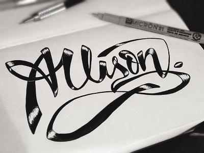 name lettering