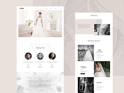 Amor design fashion gallery typography ui ux web website wedding weddings