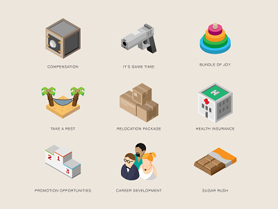 Isometric icons