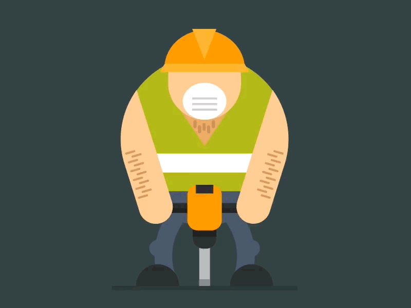 Jackhammer SVG Animation animation construction jackhammer man snapsvg svg