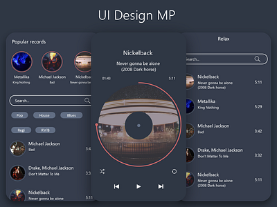 Design music player adobe xd android app design music player uidesign