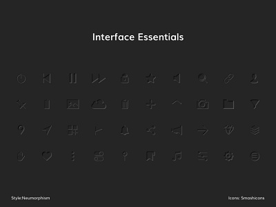 Interface Essentials Neumorphism