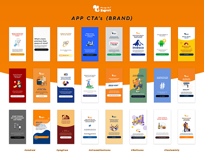 In App CTA S for Marketing and Branding app branding design finance illustration marketing mobile ui mutual funds ui vector