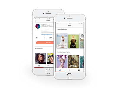 issuu iOS app 2.0 app apps design ios tangerine ui ux white