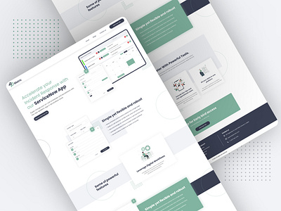 4P Metric Landing Page Design