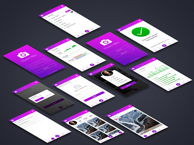 Photovilla Mobile App UI Design app app design branding design mobile app design mockup mockup psd ui ui deisgn ui design ux