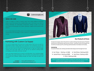 Flyer Design for "customcutapply.com" branding digital art studioo flyer design graphic design studioodigitalart upwork