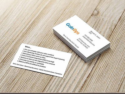 Visiting Card for Gain Ops