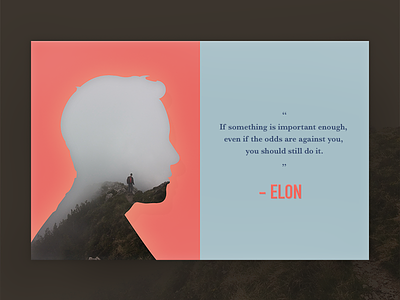 Wisdom from Elon brand book brand guide branding elon identity illustration layout quote silhouette tesla universal world