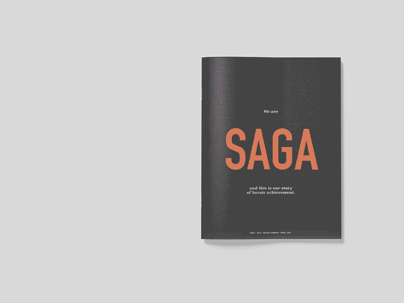 Saga Brand Compass booklet brand branding design identity workshop