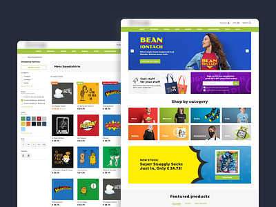 Clothing Online Shop design ecommerce ui web