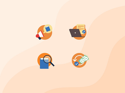 Flat icons for internal project
