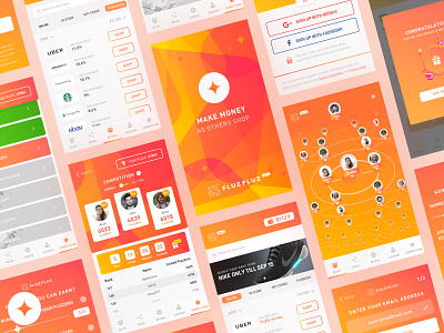 CashBack App Design app blockchain cashback deals design ecommerce flat icon illustration minimal mobile mobile app money orange ui ux vector