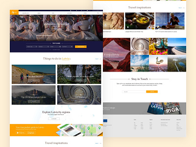 Magnetic - Latvia travel website books design experience instagram latvia map new photos riga ui user interface ux