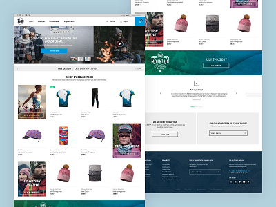 E-commerce project Buff.eu blue buff design e commerce ecommerce emotional magento minimal snow sport ui ux voice web