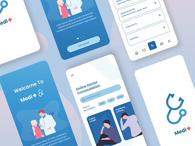 Medi Plus | Concept Ap animation app app design clinic concept design doctor hospital invision invisionapp invisionstudio medical typography ui ui ux designer uidesign ux