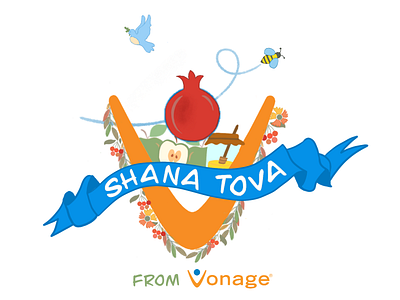 Shana Tova Illustration design draw drawing illustration illustrations illustrator ipadpro ipadproart procreate