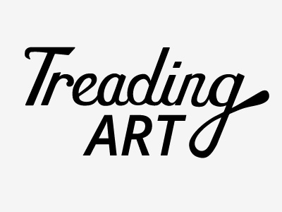 Treading Art Logo hand drawn hand lettering handlettering lettering logo logo design typography
