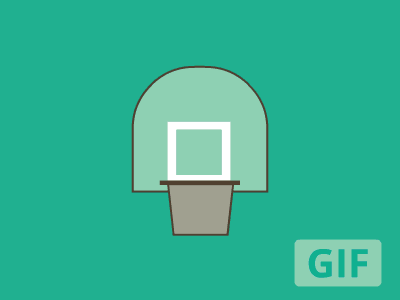 Basketball GIF animation basketball flat gif illustration