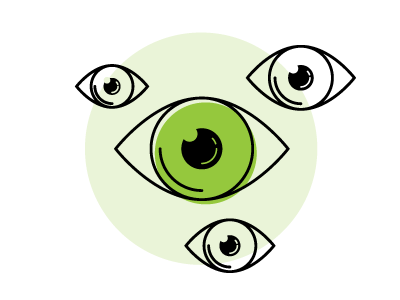 SEO Blog Graphics Pt 2 eye eyeballs illustration seo vector