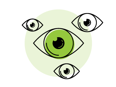 SEO Blog Graphics Pt 2 eye eyeballs seo illustration vector