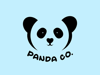Panda Logo branding dailylogochallenge design icon illustration lettering logo minimal vector