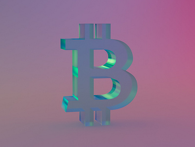 Bitcoin symbol 3D 3d 3drender bitcoin branding c4d c4d2023 cinema4d crypto cryptocurrency logo redshift