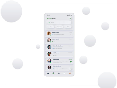 Neumorphism Wootsapp Screen app app design app designer chat chat app chat home chat screen mobile app mobile app design mobile chat mobile ui neumorphism neumorphism screen ui ui design ux ux design whatsapp whatsapp screen wootsapp screen