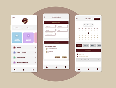Medical Ui Screens app design appointment appointment booking calendar consent consent form dashboad dashboard ui form health health app healthcare healthcare app medical medical app medical ui minimal mobile app design mobile ui ui ux