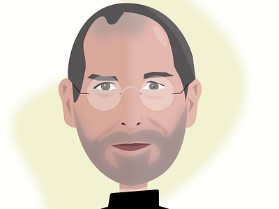 Steve Jobs flat graphic design icon illustration steve stevejobs