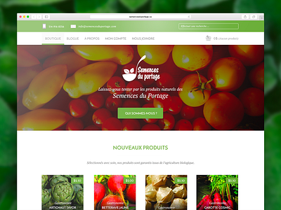 [2015] Semences Du Portage - Web design webdesign